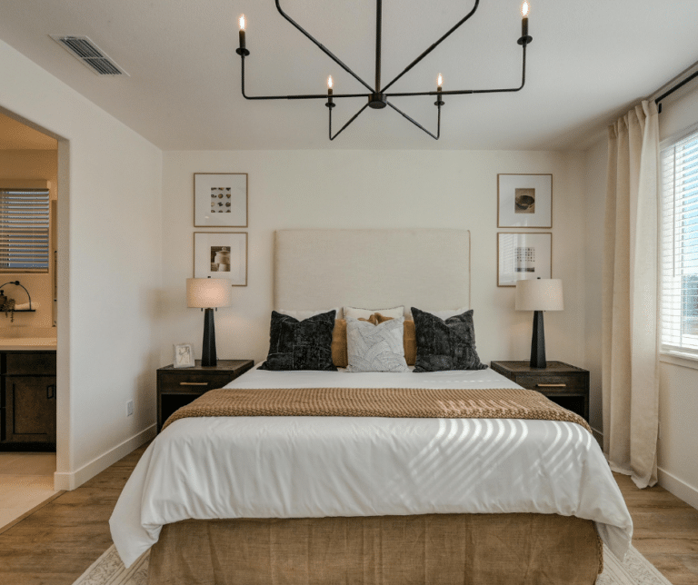 bedroom, cleaned and comfortable