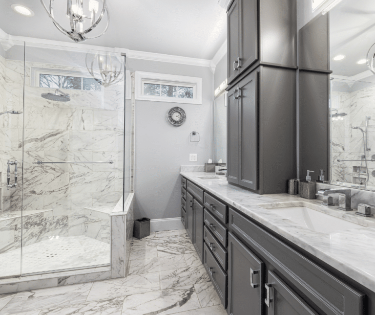 bathroom, cleaned and ready to use