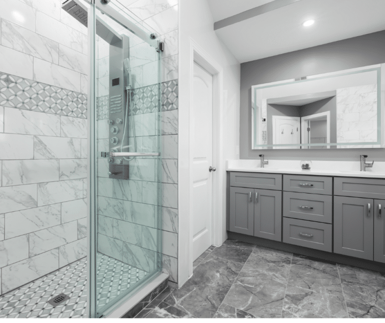 bathroom cleaned by OCD Cleaning