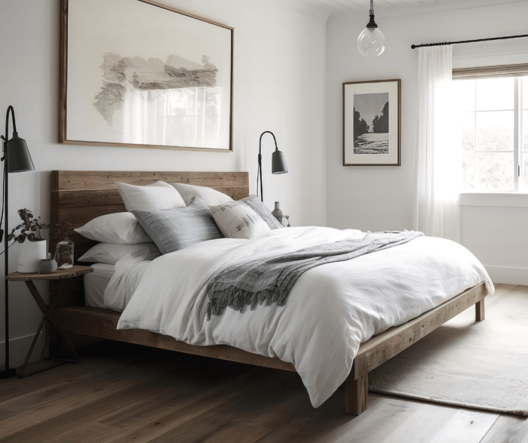 bedroom organized and comfortable, after being cleaned by professionals with years of experience