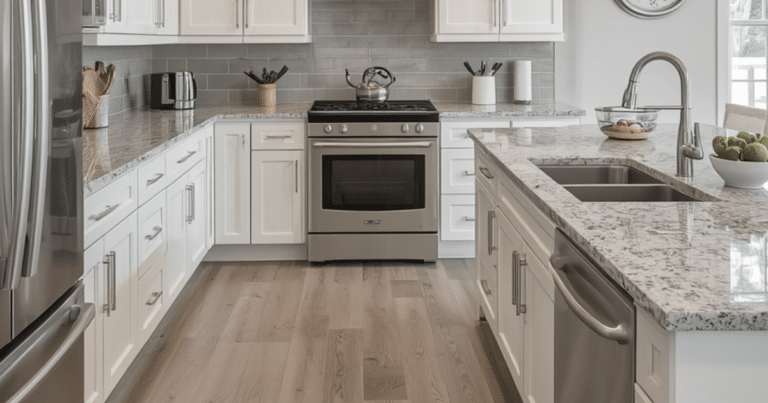 kitchen after a deep cleaning service