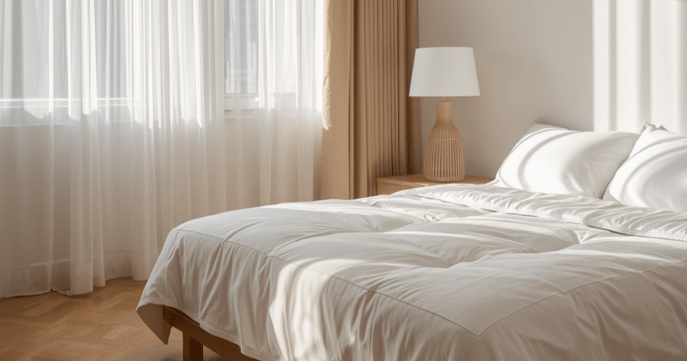 Bedroom after a professional cleaning