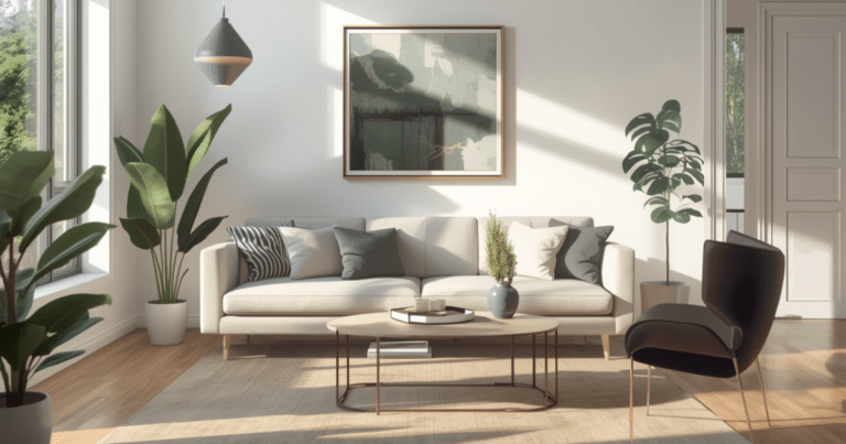 Home interior after a professional cleaning