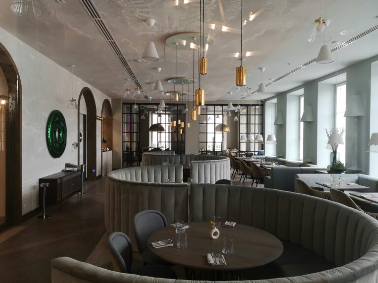 restaurant, cleaned and organized, ready to receive customers