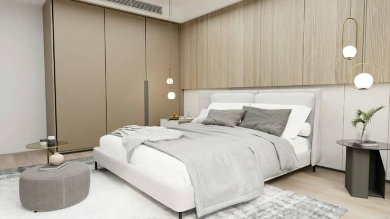 bedroom, cleaned and comfortable