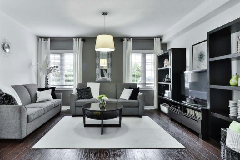 home interior after being organized
